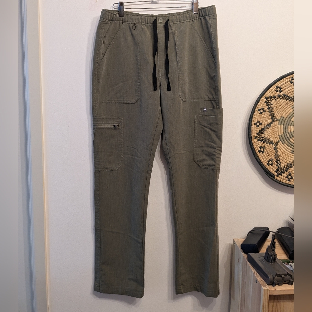 Figs Men's Cario Scrub Pant - Rare Heathered Olive